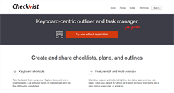 Desktop Screenshot of checkvist.com